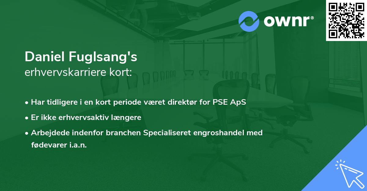 Daniel Fuglsang's erhvervskarriere kort