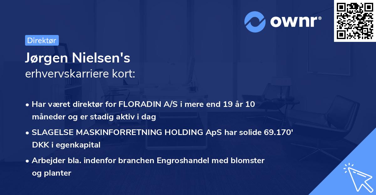 Jørgen Nielsen's erhvervskarriere kort
