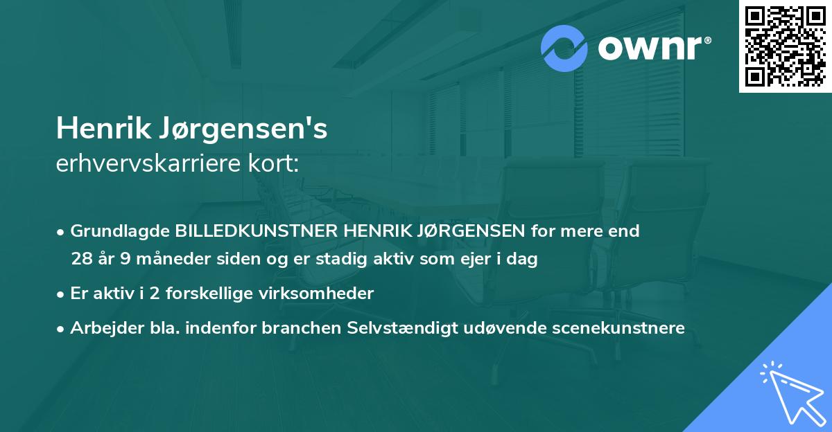 Henrik Jørgensen's erhvervskarriere kort