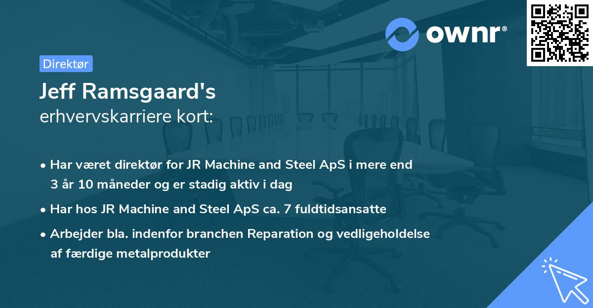 Jeff Ramsgaard's erhvervskarriere kort