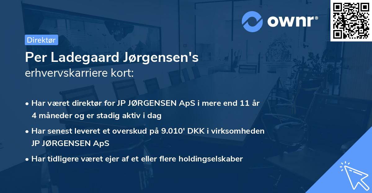 Per Ladegaard Jørgensen's erhvervskarriere kort