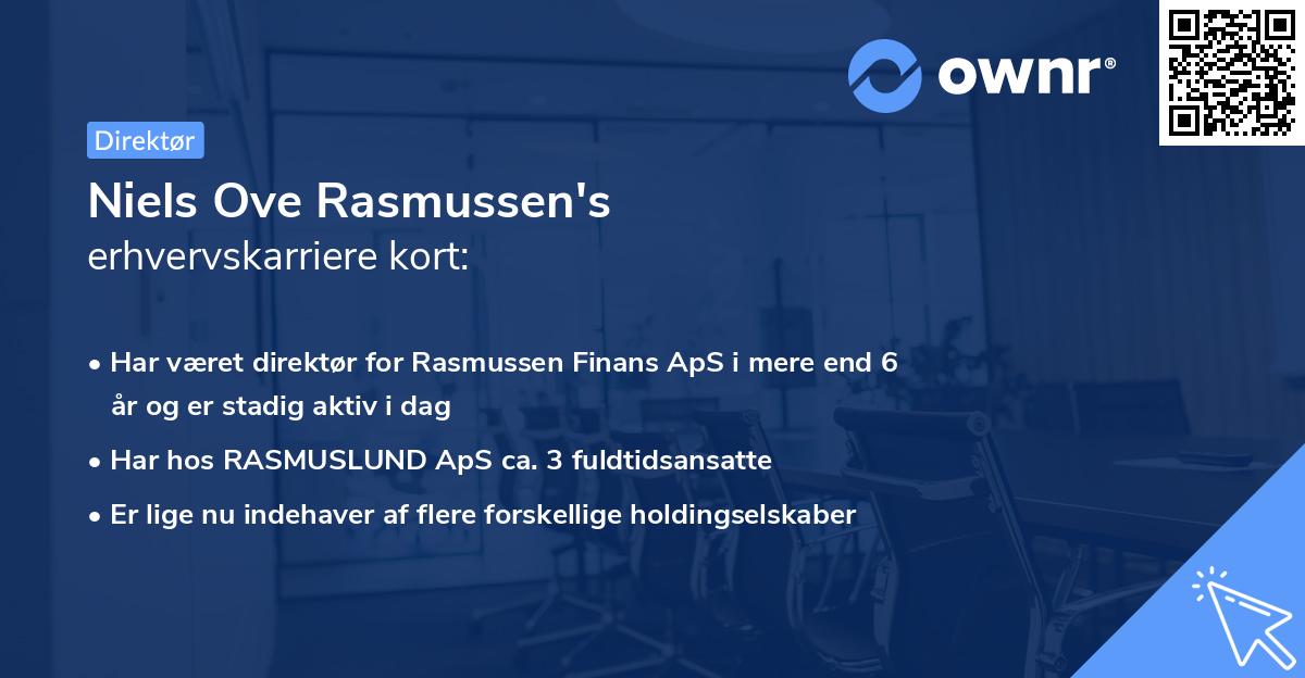 Niels Ove Rasmussen's erhvervskarriere kort