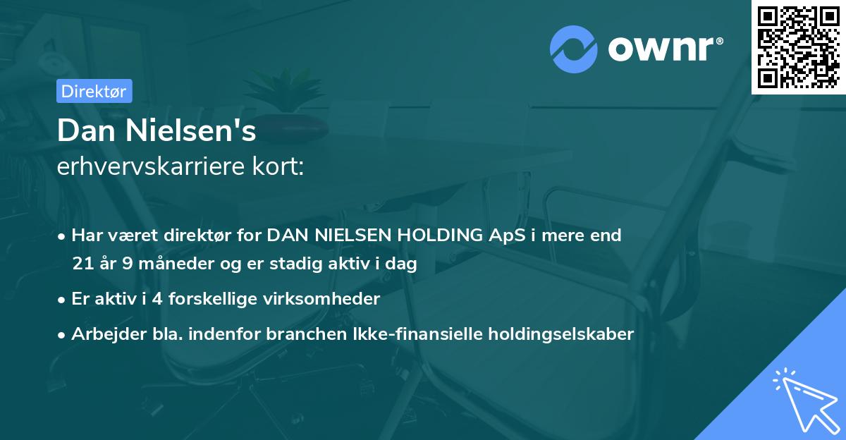 Dan Nielsen's erhvervskarriere kort