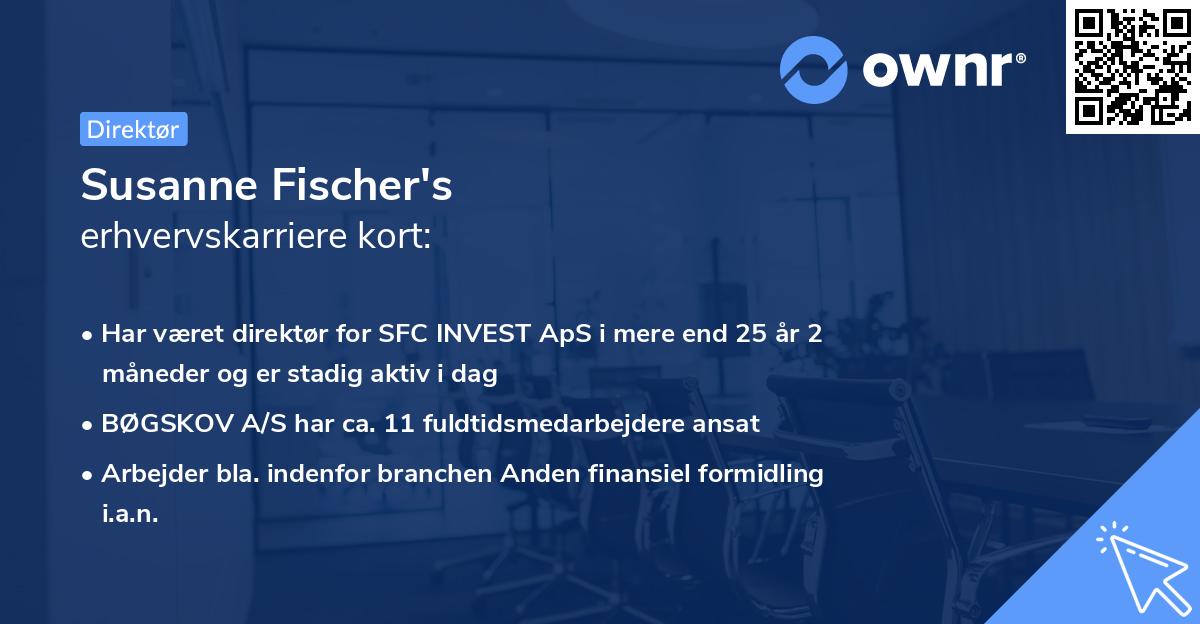 Susanne Fischer's erhvervskarriere kort