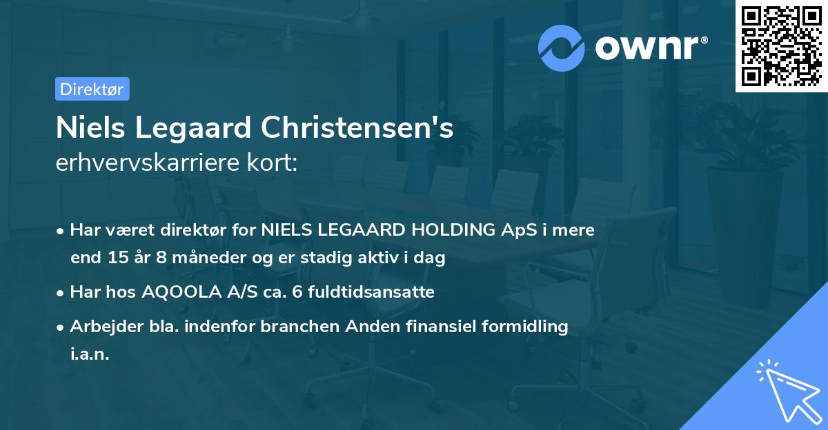 Niels Legaard Christensen's erhvervskarriere kort