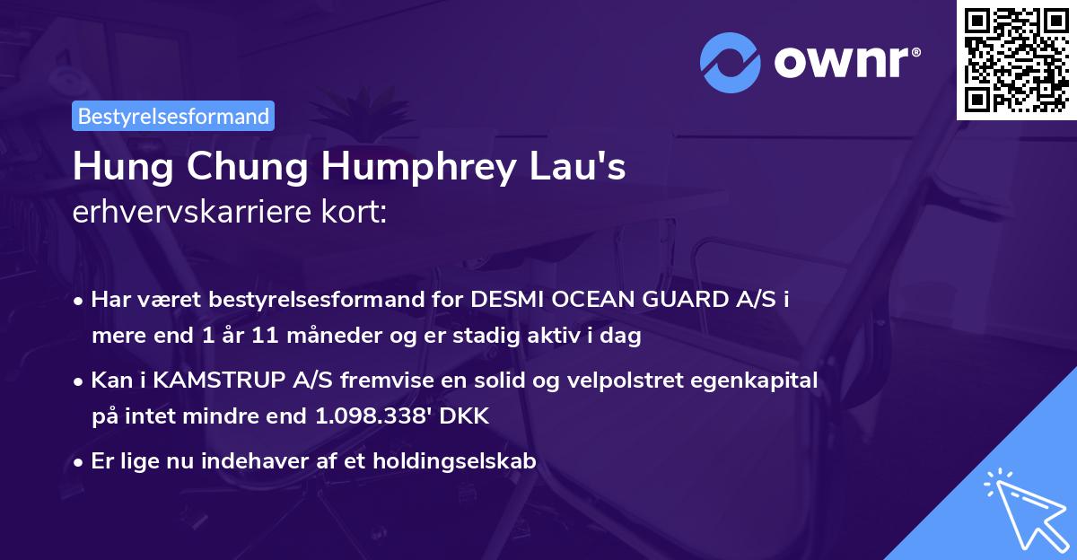 Hung Chung Humphrey Lau's erhvervskarriere kort