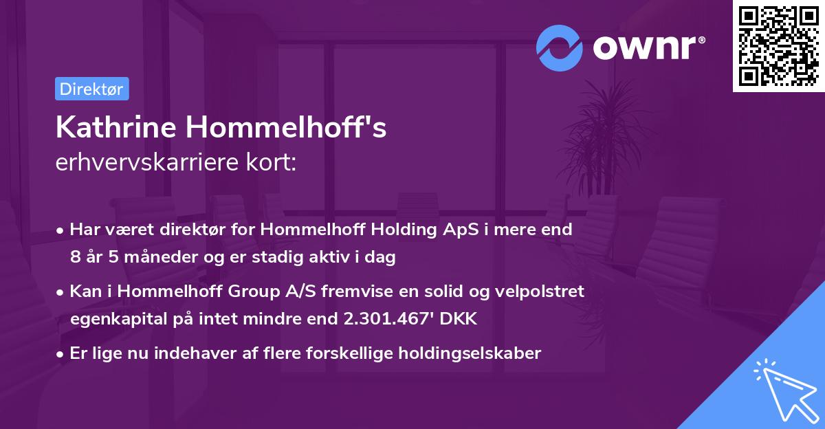 Kathrine Hommelhoff's erhvervskarriere kort