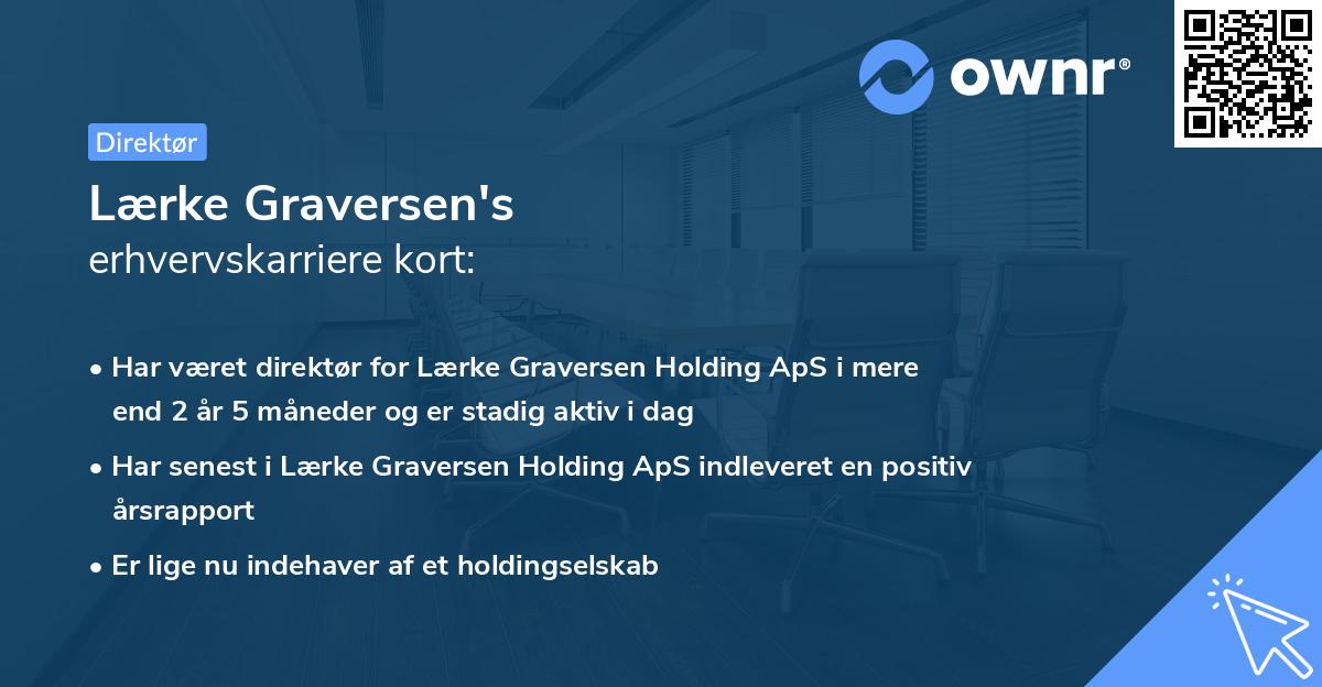 Lærke Graversen's erhvervskarriere kort