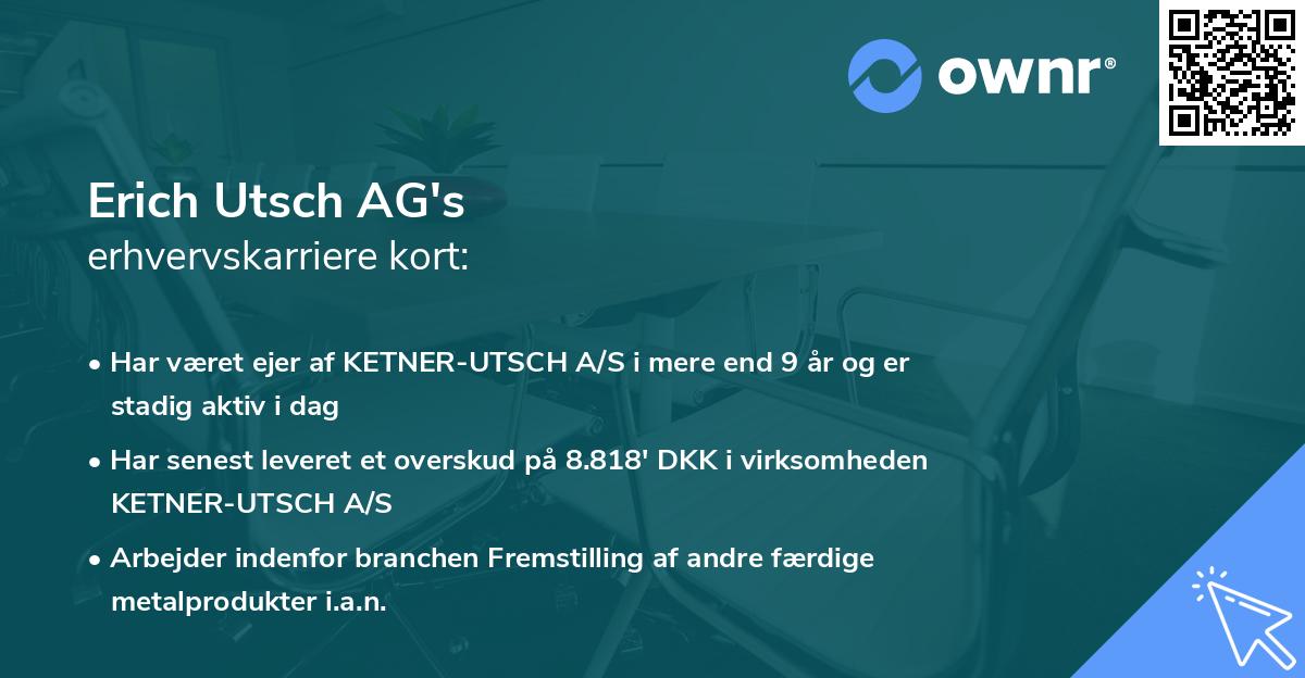 Erich Utsch AG's erhvervskarriere kort