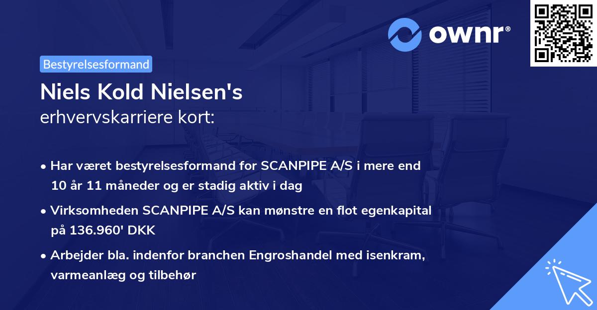 Niels Kold Nielsen's erhvervskarriere kort