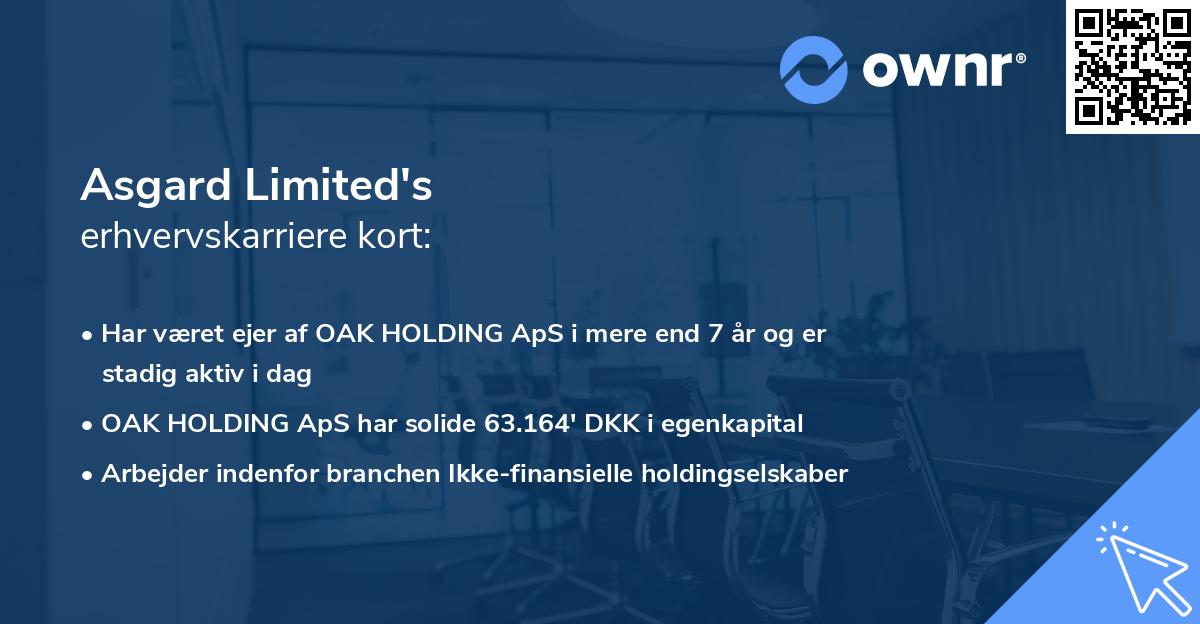 Asgard Limited's erhvervskarriere kort
