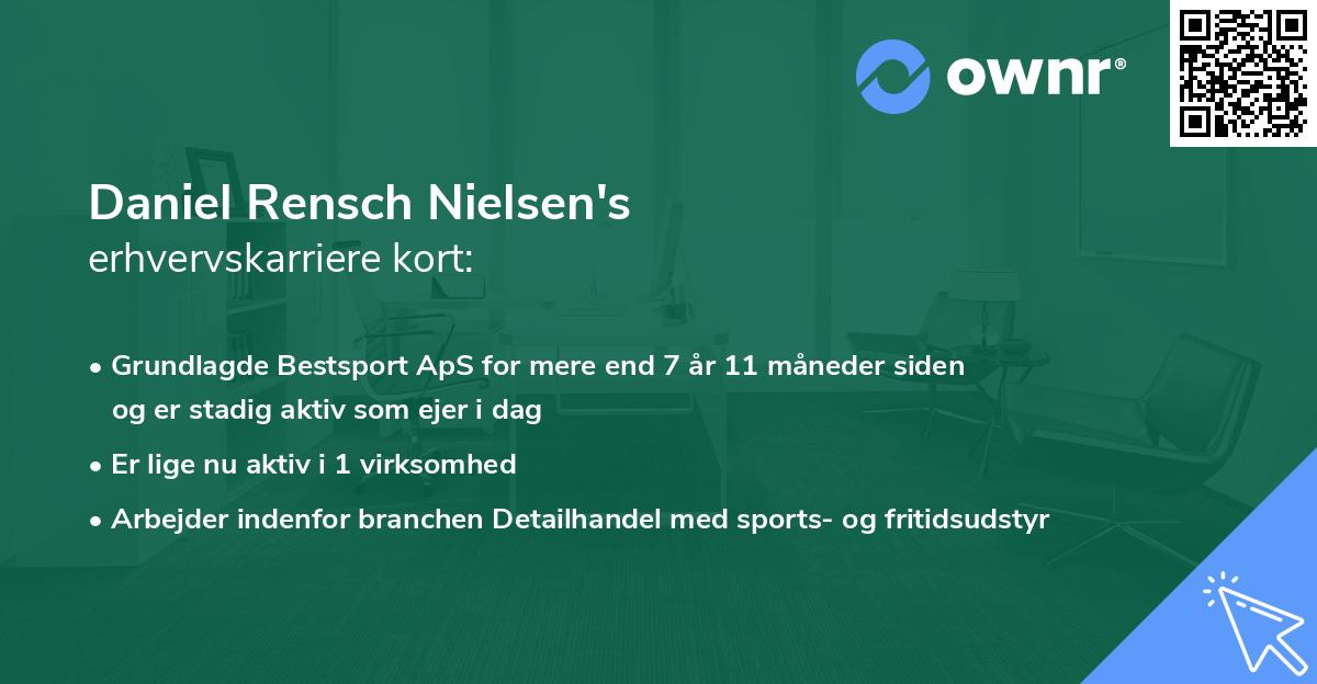 Daniel Rensch Nielsen's erhvervskarriere kort