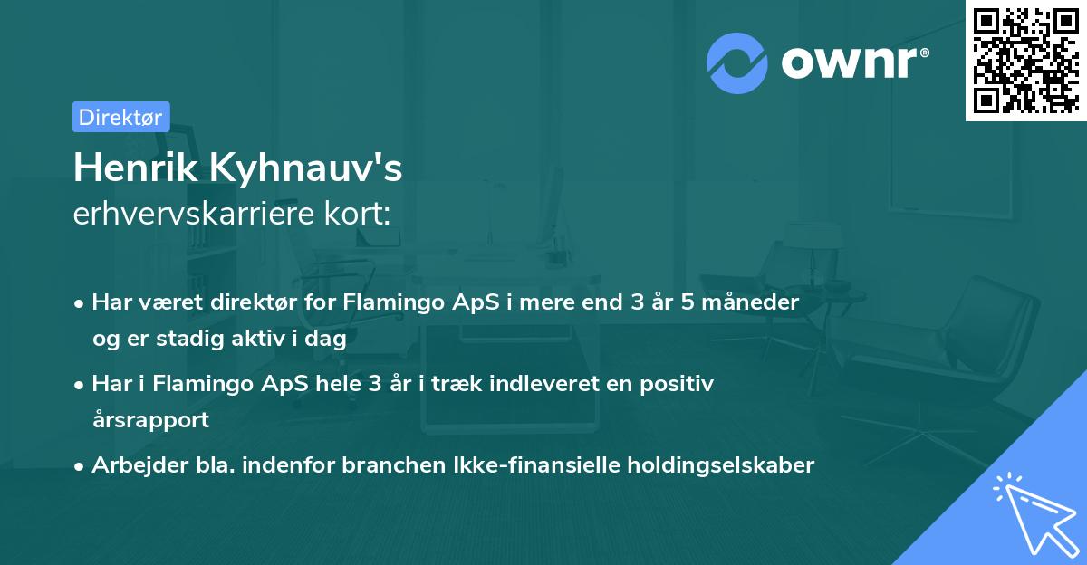 Henrik Kyhnauv's erhvervskarriere kort