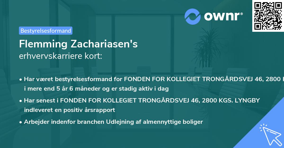 Flemming Zachariasen's erhvervskarriere kort