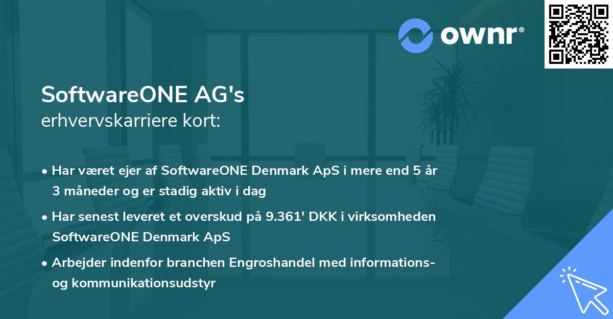 SoftwareONE AG's erhvervskarriere kort