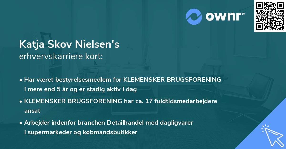Katja Skov Nielsen's erhvervskarriere kort