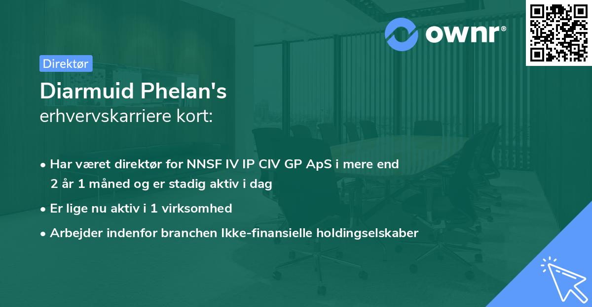 Diarmuid Phelan's erhvervskarriere kort