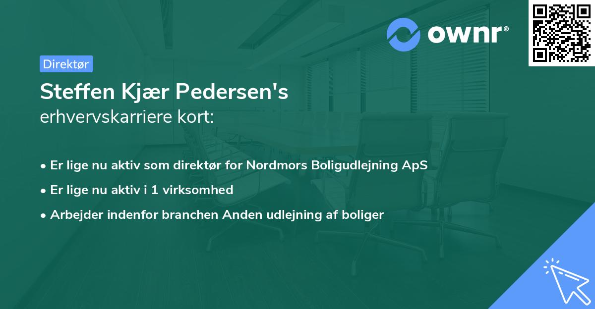 Steffen Kjær Pedersen's erhvervskarriere kort