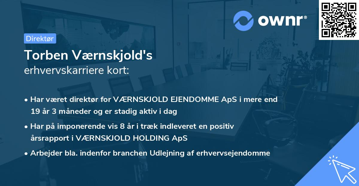 Torben Værnskjold's erhvervskarriere kort