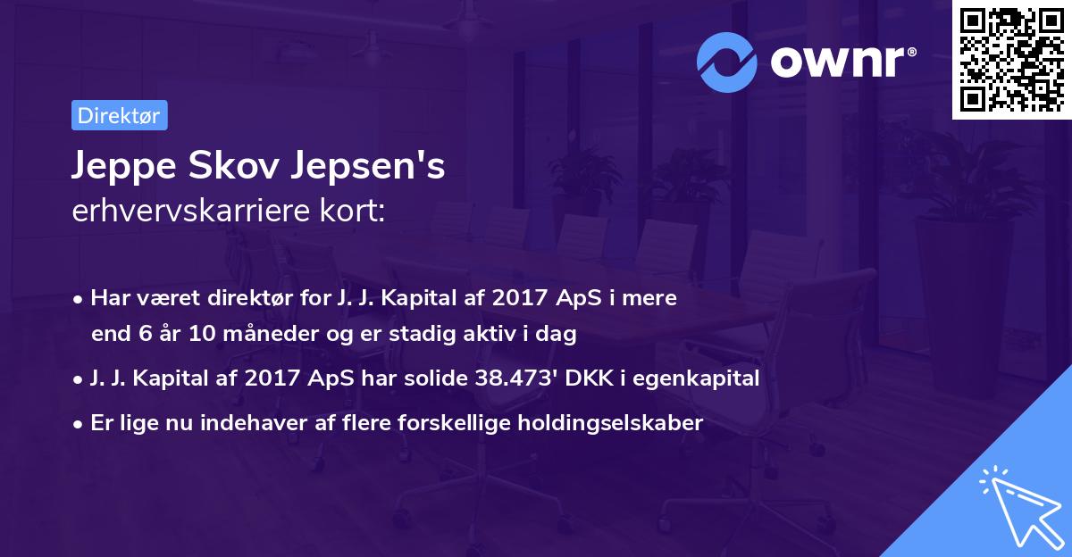 Jeppe Skov Jepsen's erhvervskarriere kort