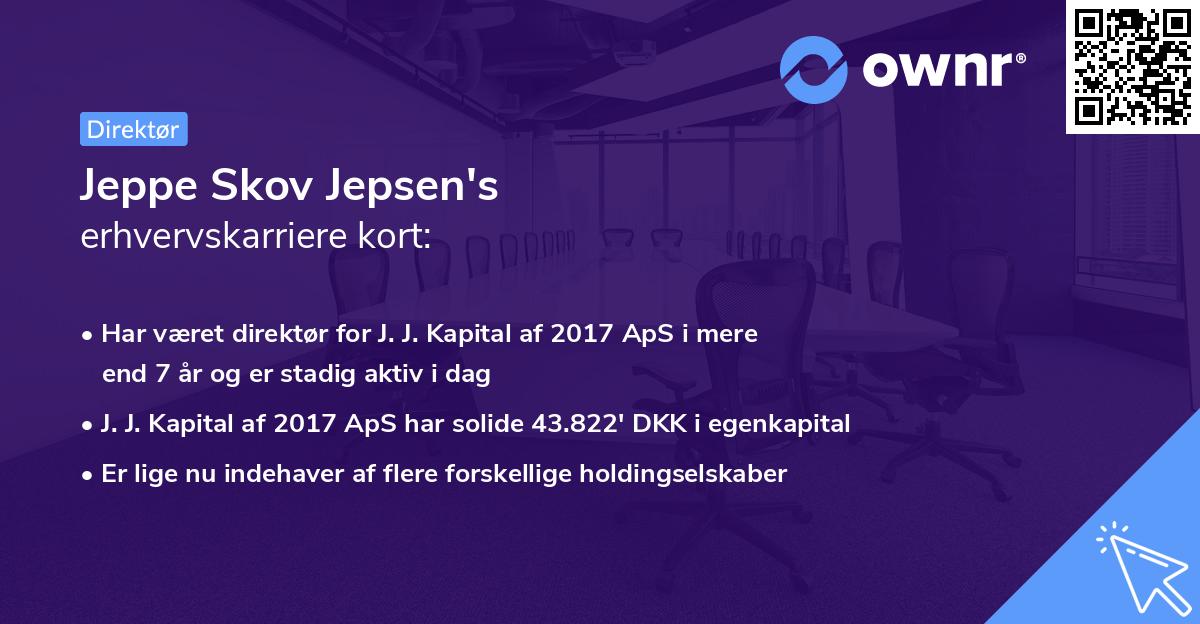 Jeppe Skov Jepsen's erhvervskarriere kort