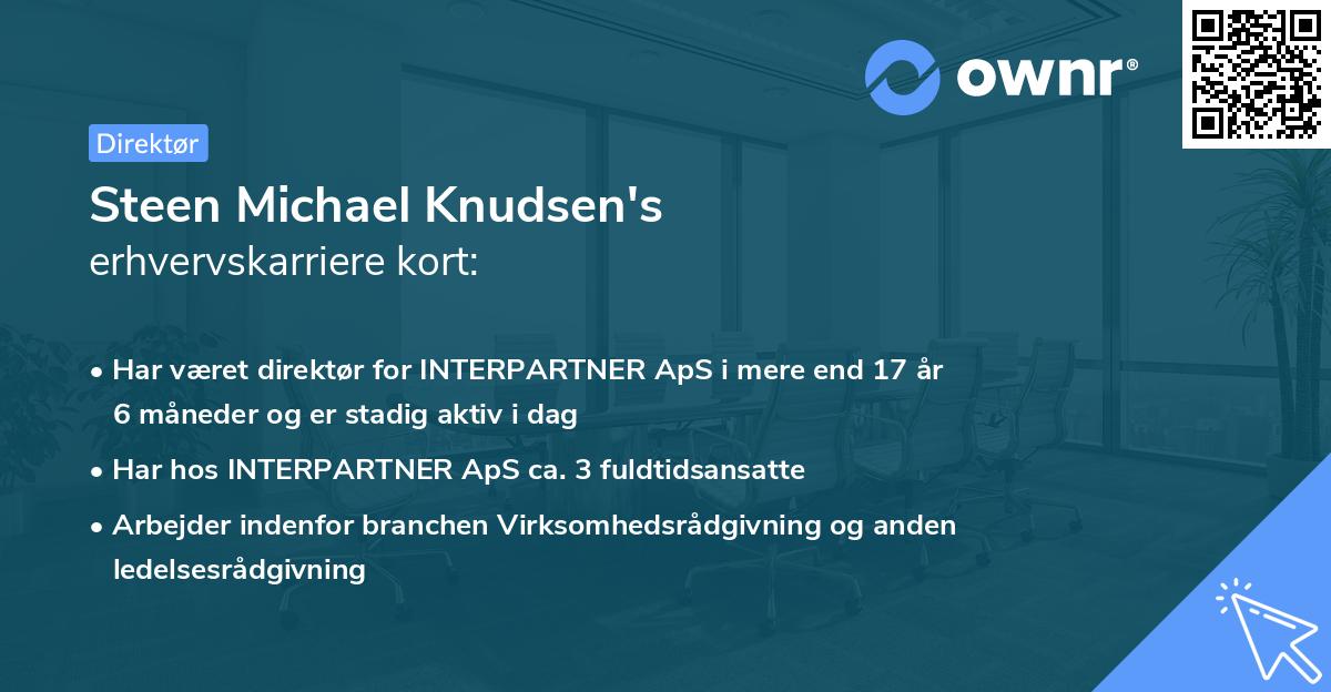 Steen Michael Knudsen's erhvervskarriere kort