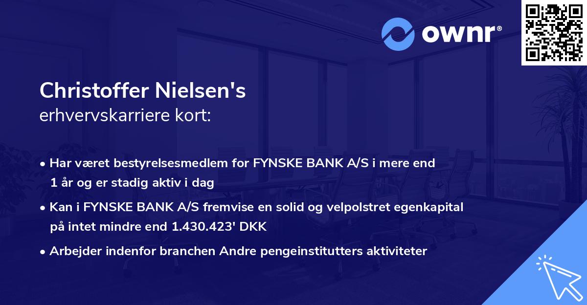 Christoffer Nielsen's erhvervskarriere kort