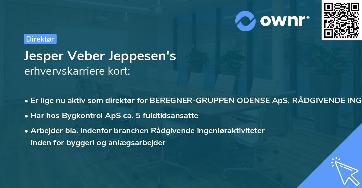 Jesper Veber Jeppesen's erhvervskarriere kort