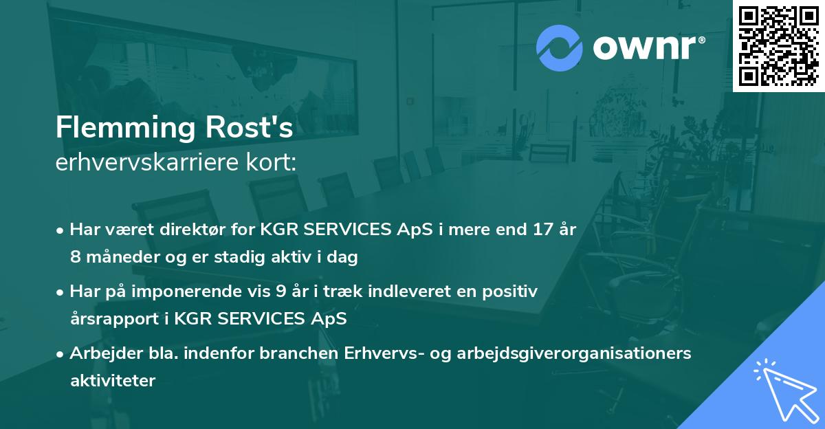Flemming Rost's erhvervskarriere kort