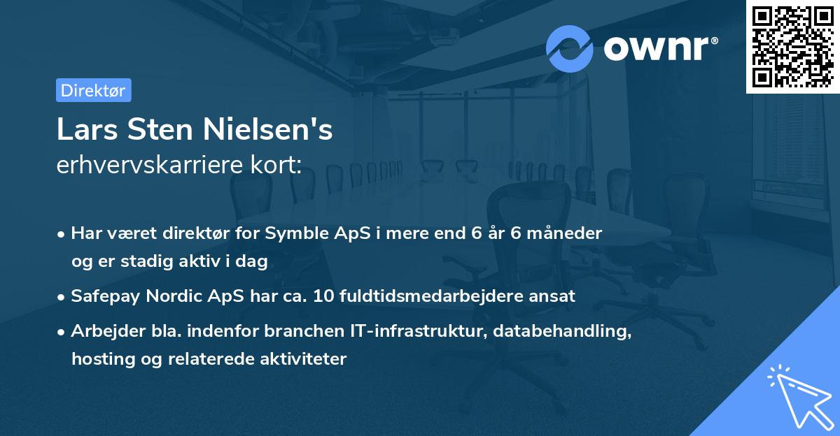 Lars Sten Nielsen's erhvervskarriere kort