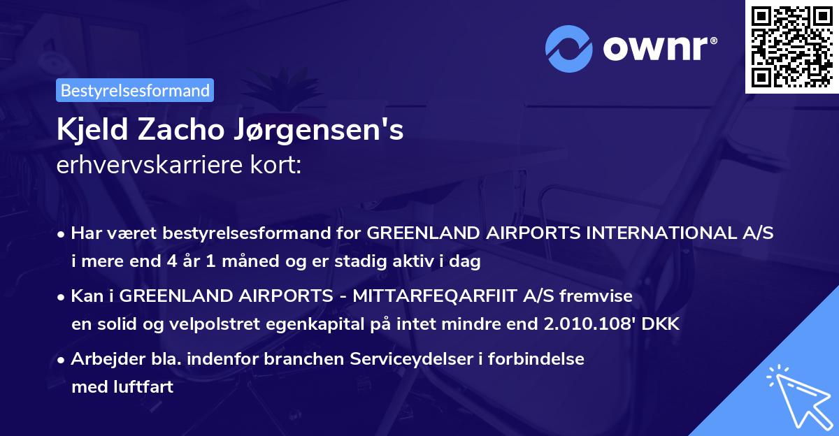 Kjeld Zacho Jørgensen's erhvervskarriere kort