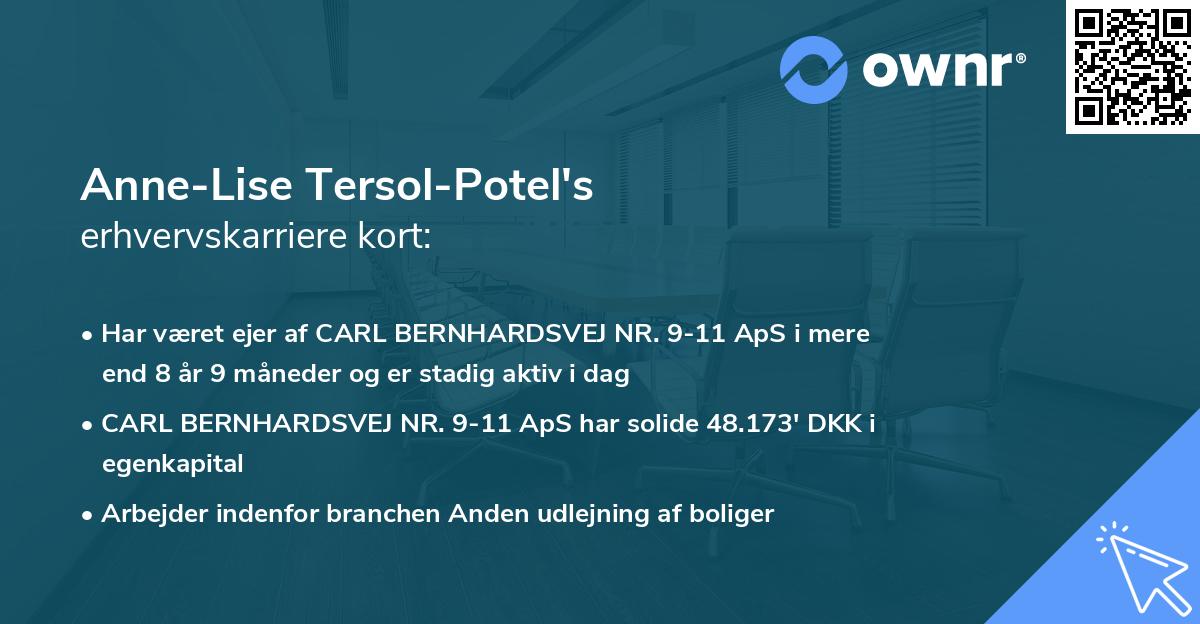 Anne-Lise Tersol-Potel's erhvervskarriere kort