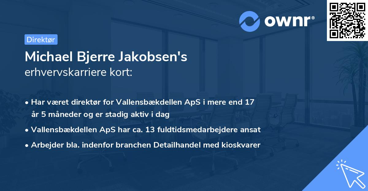 Michael Bjerre Jakobsen's erhvervskarriere kort