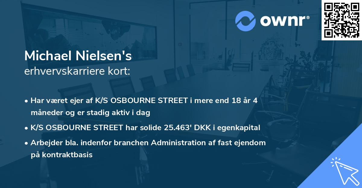 Michael Nielsen's erhvervskarriere kort