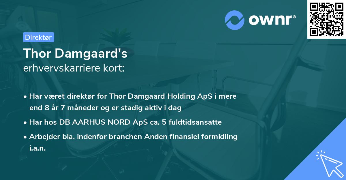 Thor Damgaard's erhvervskarriere kort