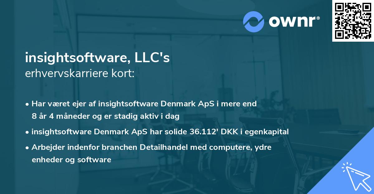 insightsoftware, LLC's erhvervskarriere kort