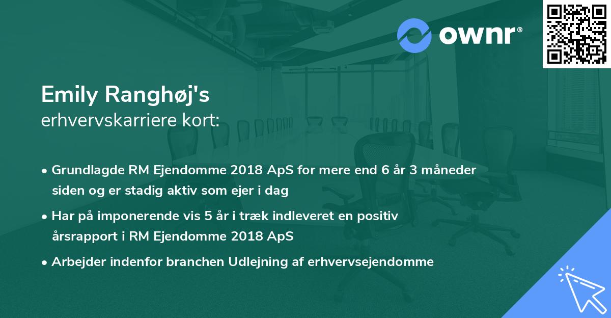 Emily Ranghøj's erhvervskarriere kort