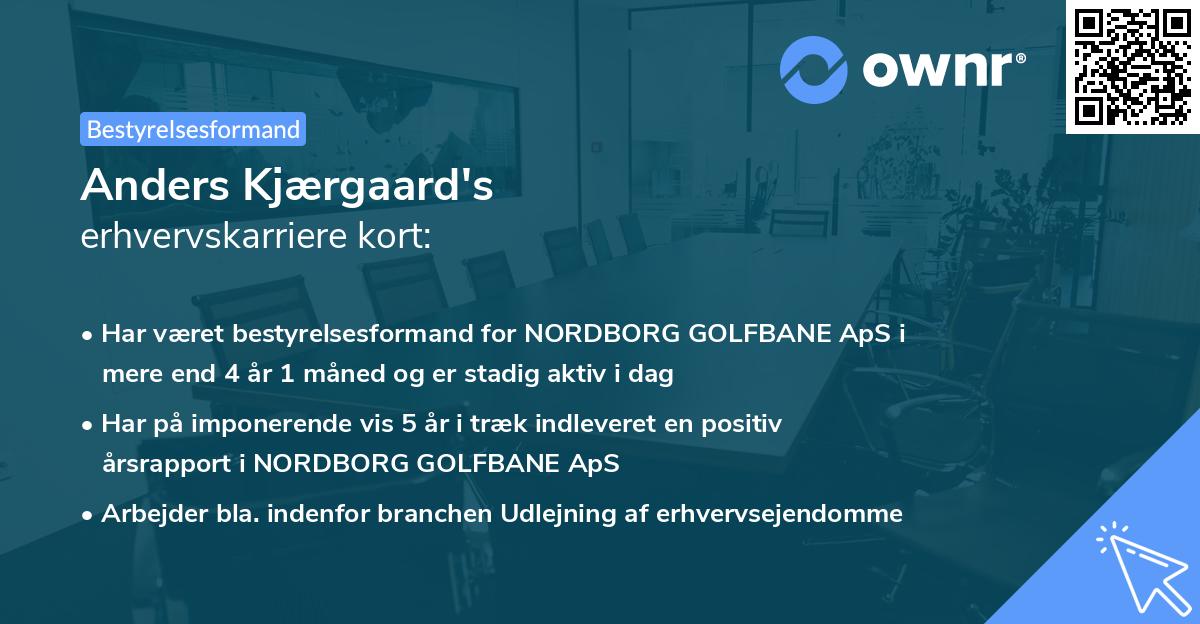 Anders Kjærgaard's erhvervskarriere kort