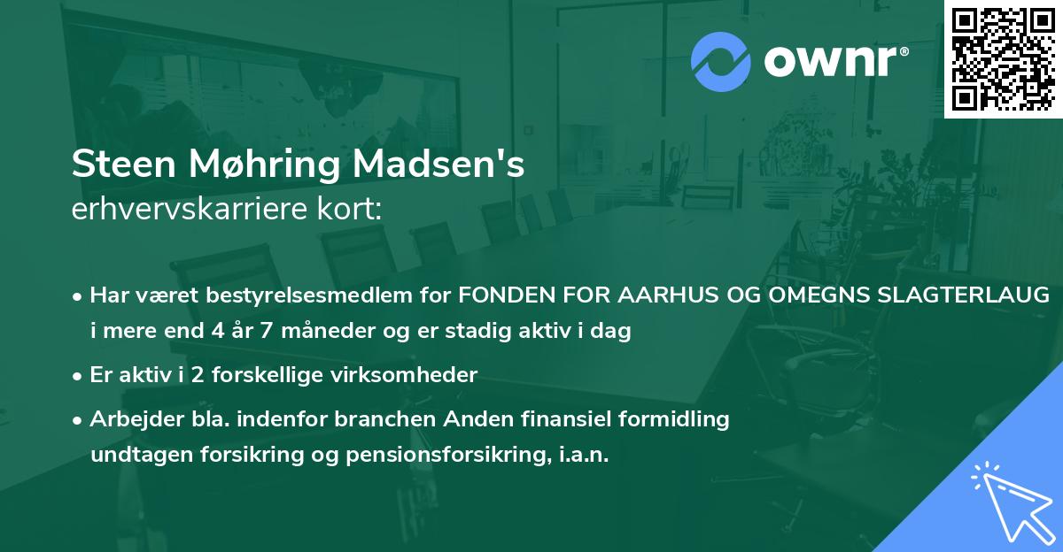 Steen Møhring Madsen's erhvervskarriere kort