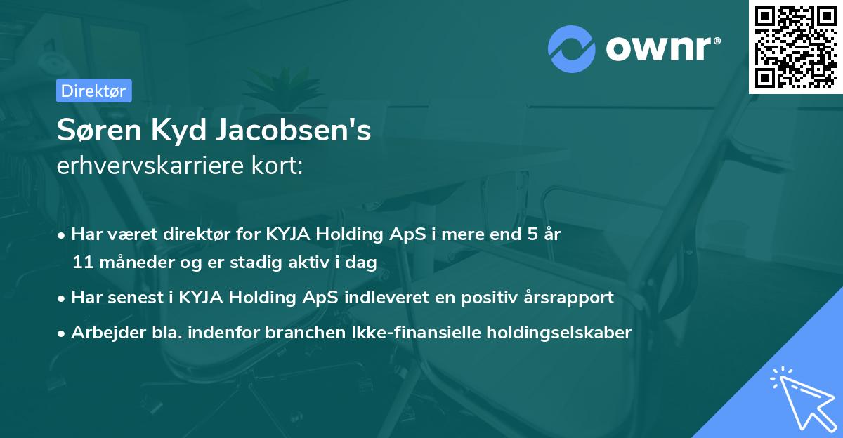 Søren Kyd Jacobsen's erhvervskarriere kort