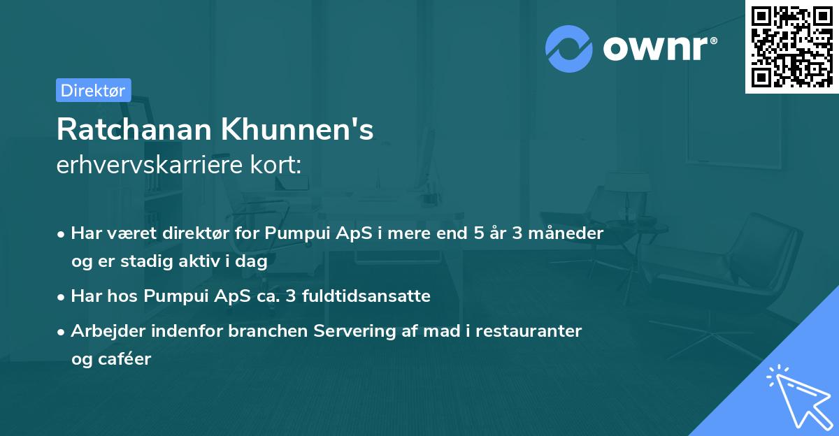 Ratchanan Khunnen's erhvervskarriere kort