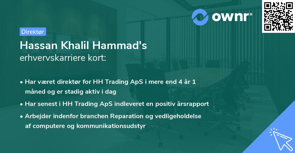 Hassan Khalil Hammad's erhvervskarriere kort