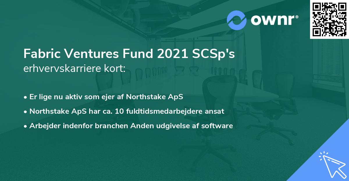 Fabric Ventures Fund 2021 SCSp's erhvervskarriere kort