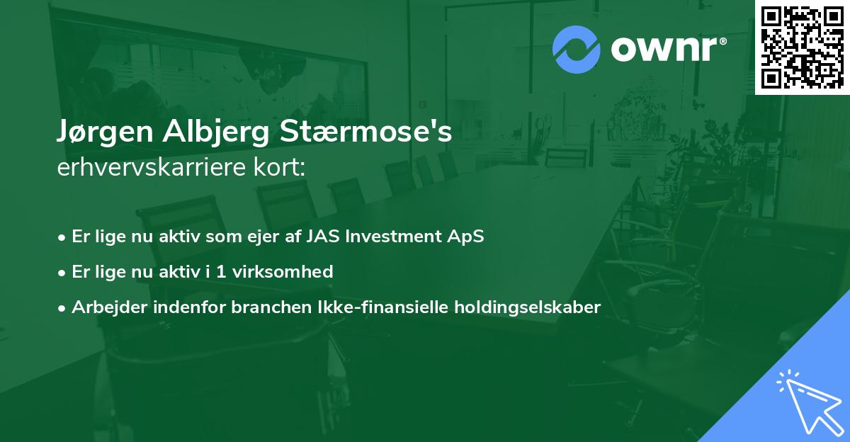 Jørgen Albjerg Stærmose's erhvervskarriere kort