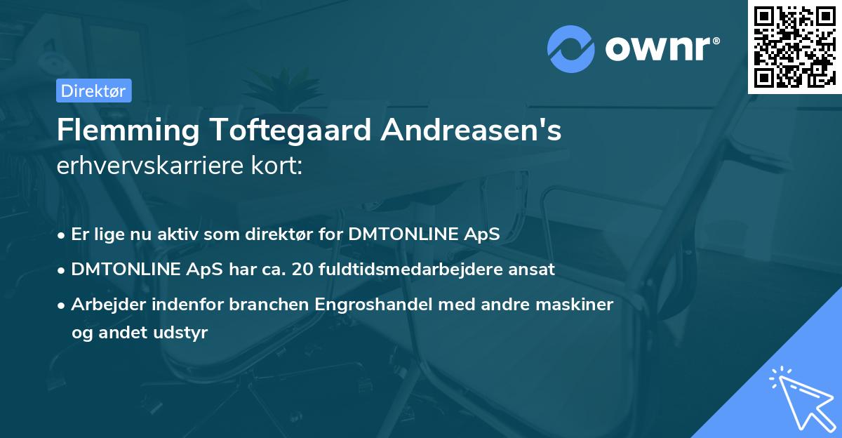 Flemming Toftegaard Andreasen's erhvervskarriere kort