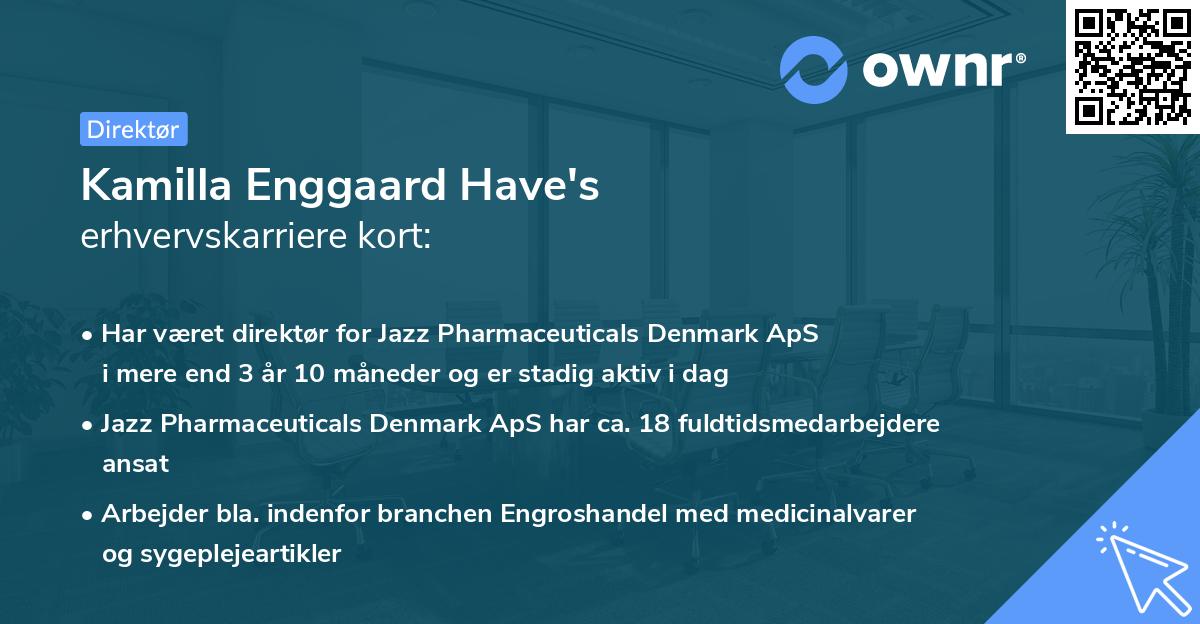 Kamilla Enggaard Have's erhvervskarriere kort