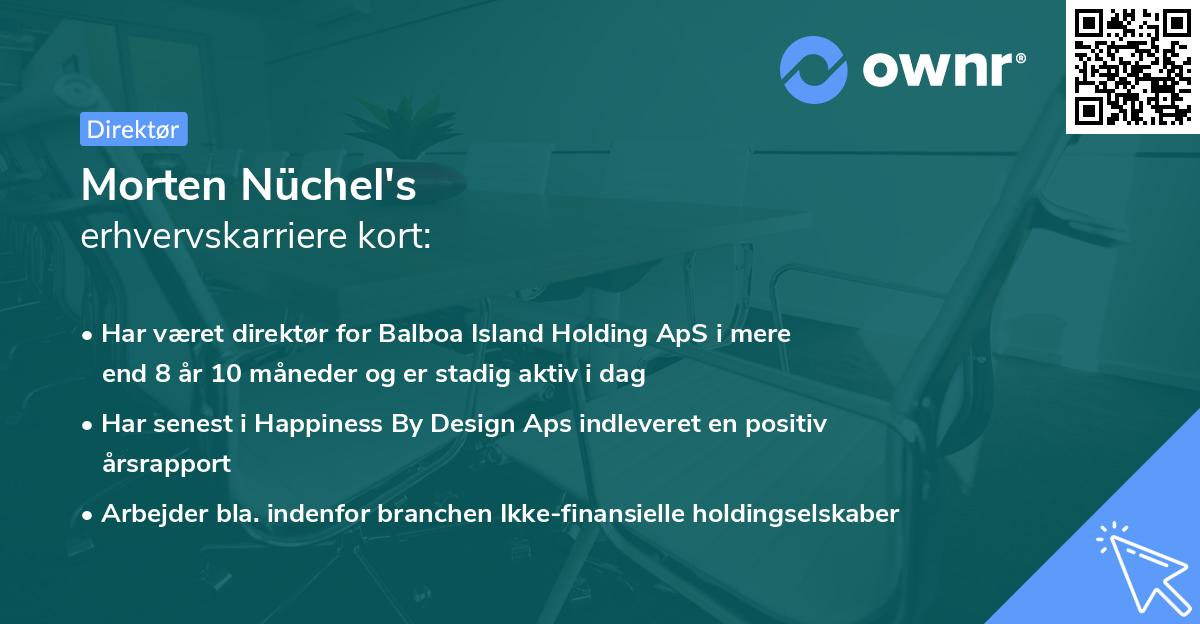 Morten Nüchel's erhvervskarriere kort