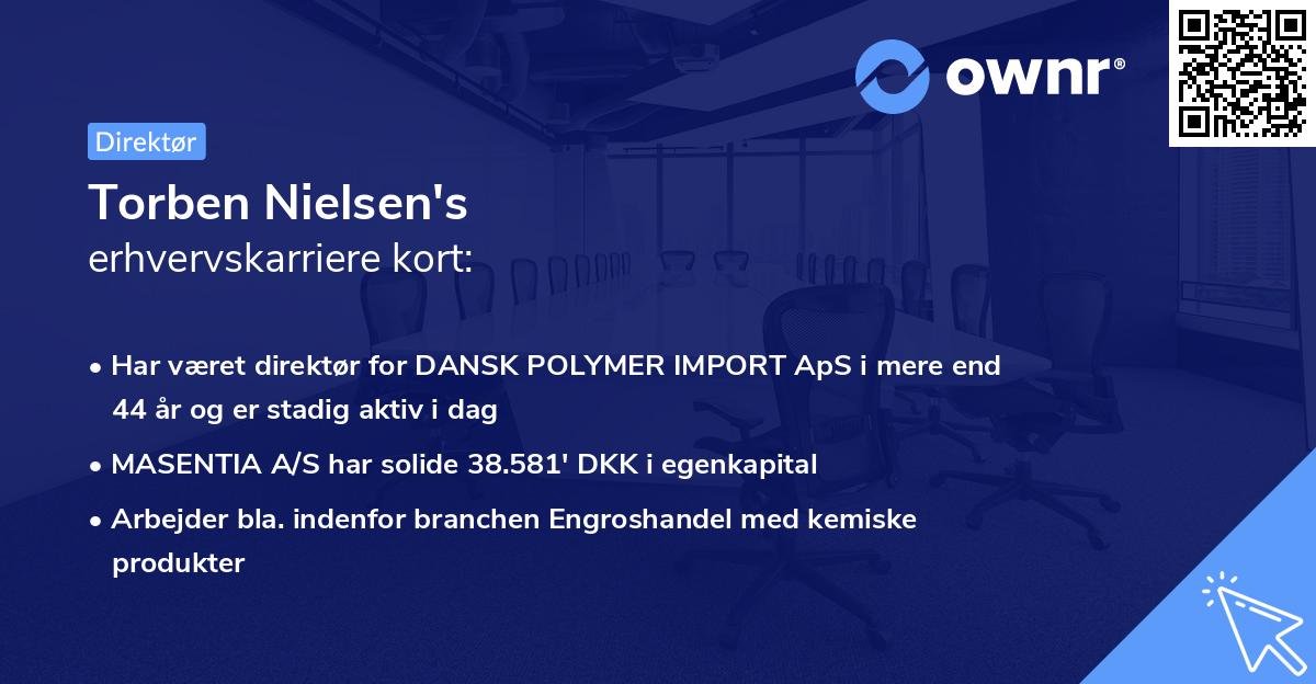 Torben Nielsen's erhvervskarriere kort