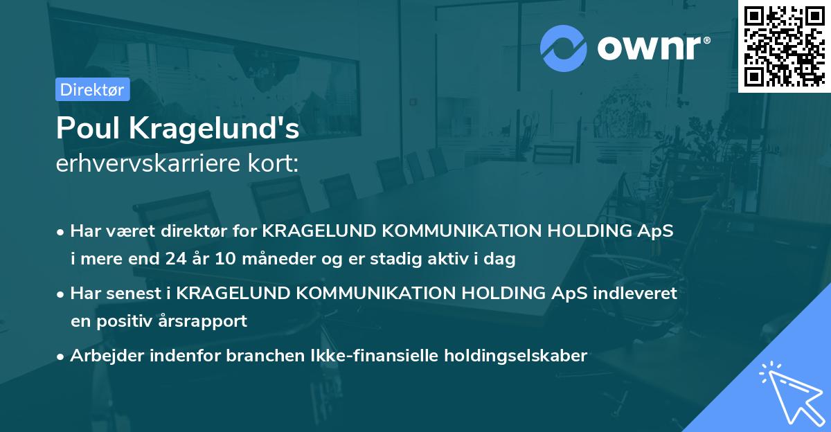 Poul Kragelund's erhvervskarriere kort