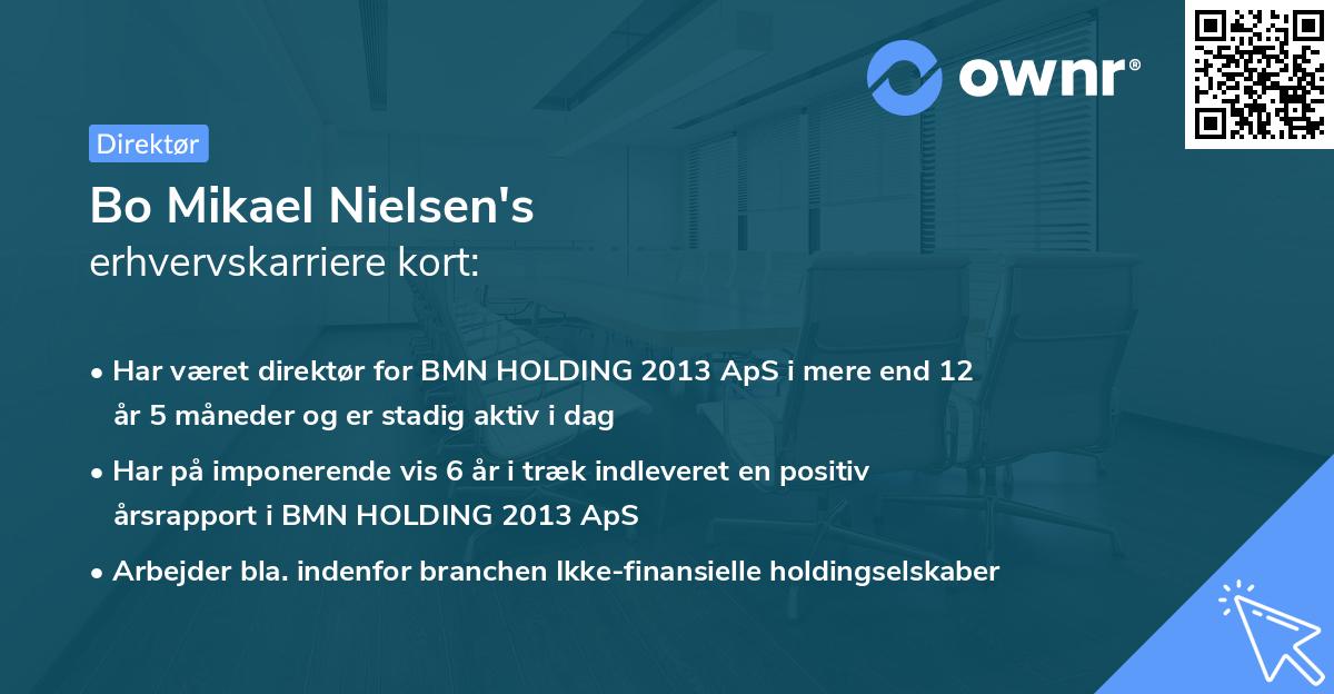 Bo Mikael Nielsen's erhvervskarriere kort